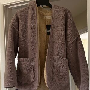 NWT Lucky Brand Reversible Sherpa jacket Size XS